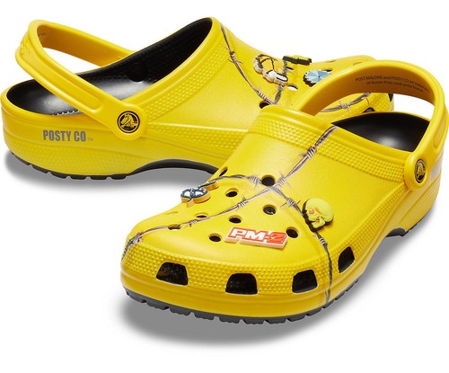 Post Malone x Crocs Barbed Wire Clogs Yellow Sizes 5, 8, & 9 CONFIRMED *TRUSTED*