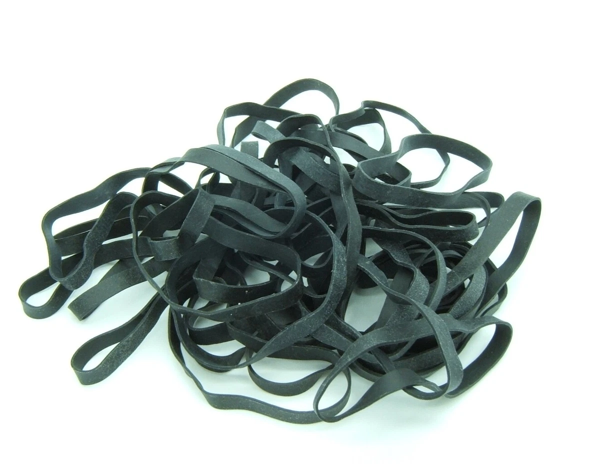 10PCS Black 7inch Large Thick Elastic Rubber Bands Sets Heavy Dury Trash  Can Band Rope File Folders Strong Rubber Bands for Office Home School