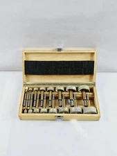 Drill Master 16PC FORSTNER Bit Set Tin Sizes 1/4”-2-1/8” 39812 Wood Case