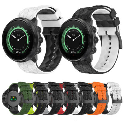 For Suunto9/Suunto7/Suunto Spartan Sport Double Color Silicone Watch Strap