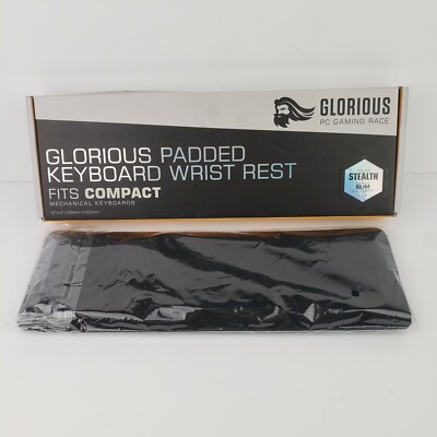 Glorious PC Gaming Race Stealth Keyboard Wrist Rest - Slim - TKL - Black