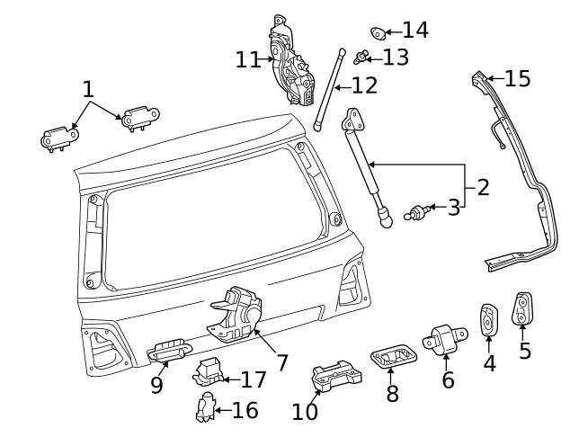 Toyota Genuine Land Cruiser 2018-2021 Power Back Door Unit