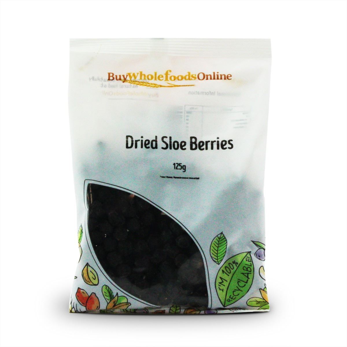 Dried Sloe Berries 125g | BWFO | Free UK Mainland P&P