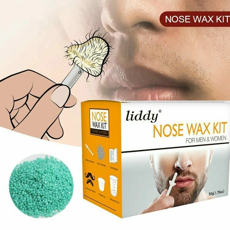 Nose Ear Hair Removal Wax Kit Sticks Easy Mens Nasal Waxing Remover Strips  @T