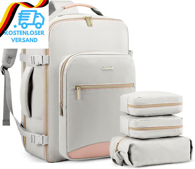 LOVEVOOK Handgepäck Rucksack Flugzeug, 40L Groß Reiserucksack Damen Kofferrucksa