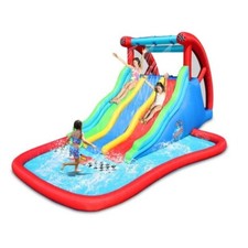 Gioco Gonfiabile per Bambini Scivolo Castello Acquatico Vasca Piscina