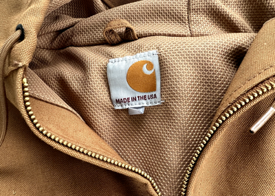 Vintage Carhartt Active Jacket Adult XLarge Brown Thermal Lined 