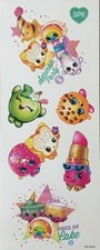 SHOPKINS wall stickers 7 decals SPRINKLE PARTY grocery pal LIPPY LIPS Cake Apple