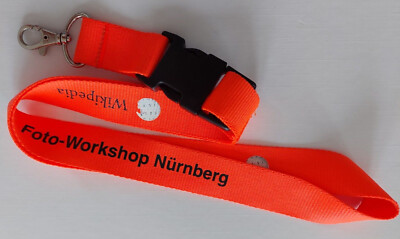 Wikipedia Foto-Workshop Nürnberg Schlüsselband Lanyard NEU (M121)