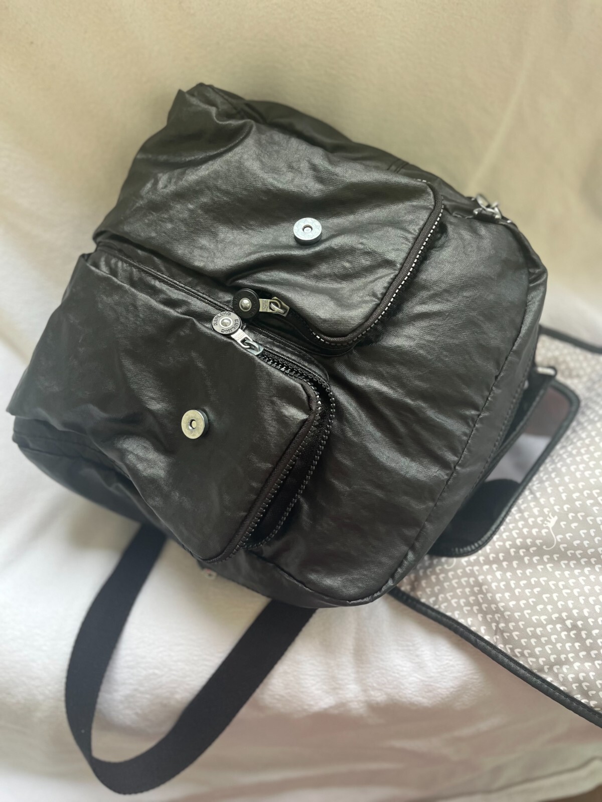 Kipling backpack black orange purple  Limited edi… - image 3