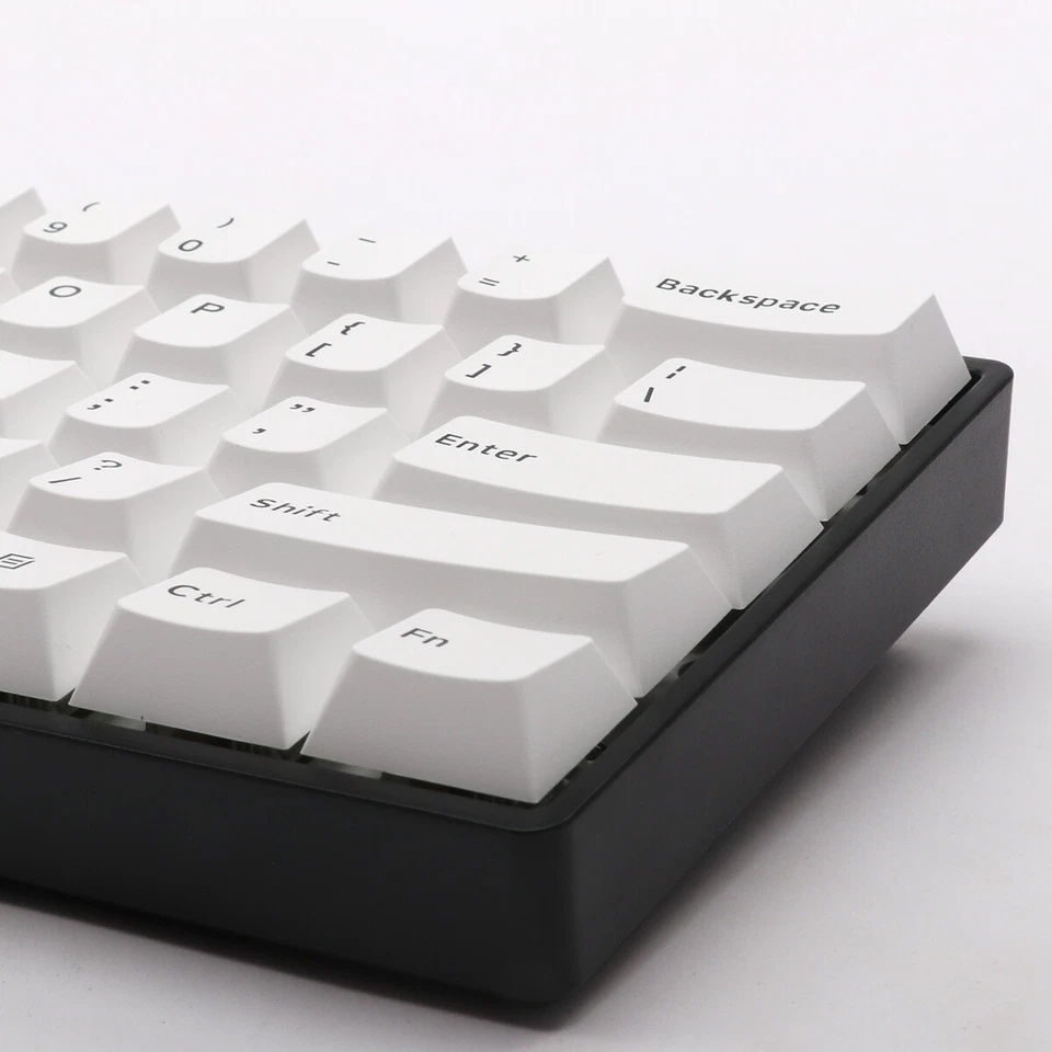 143 Keys White PBT Keycaps WOB Double Shot Cherry Profile Keycap Set  - Image 4 of 4