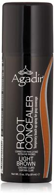 AGADIR Root Concealer For Gray Coverage Light Brown 2 oz