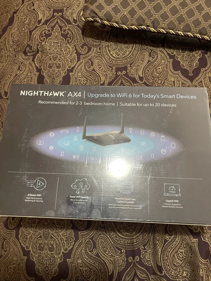 NETGEAR RAX35 Nighthawk AX4 4-Stream WiFi 6 Router - Image 3 of 4