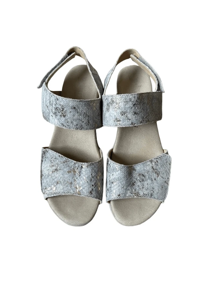 Sandalias Mephisto Engelina para mujer talla EU 40 US 10 gris plata cuero Cloud Boa Foto 2 de 4