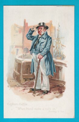 C.W.S. PAKET TEES - HUNDERTJAHRFEIER CHARLES DICKENS - CAPTAIN CUTTLE - 1912