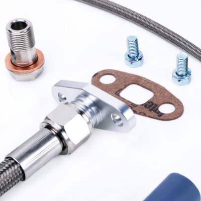 TRITDT Fits 1JZ GTE w/ Stock Toyota CT15B Turbo Oil and Water Line Kit