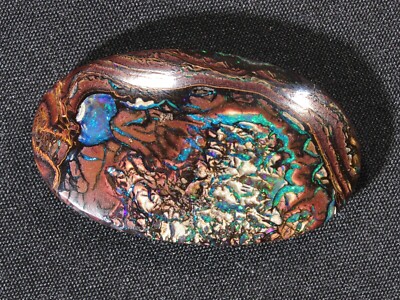 36.4 ct Incredibly Vibrant Koroit Boulder Opal Cabochon from Australia - blue!