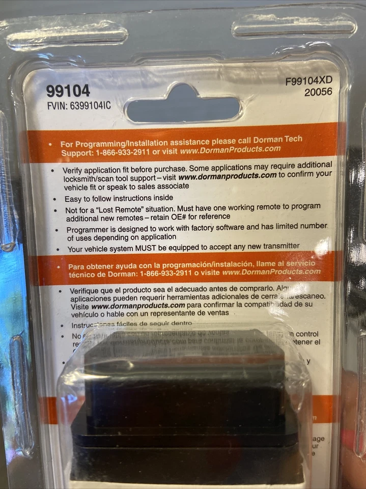 Mando a distancia de entrada sin llave Dorman 99104 4 botones compatible con modelo Hyundai seleccionado Foto 4 de 4