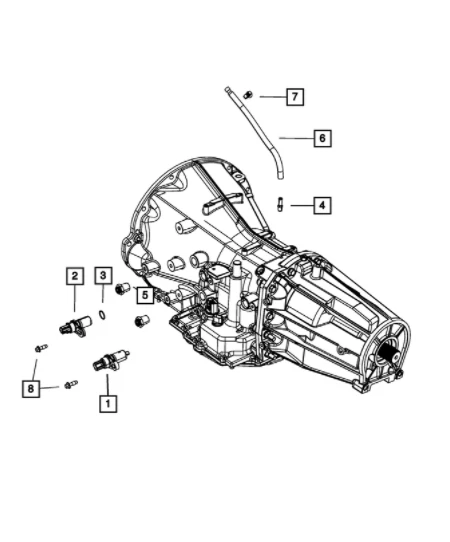 2002-2012 Chrysler Dodge Jeep Ram Transmission Output Speed Sensor Mopar New OEM - Image 2 of 2