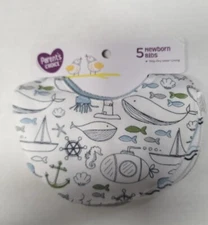 Parent's Choice - Stay Dry Lining Water Resistant Bibs 5 Pack Infant Baby Boy