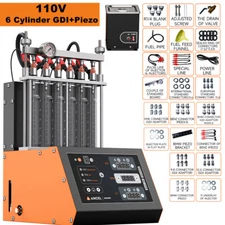 Ultrasonic GDI Piezo Fuel Injector Cleaner Machine Auto Injector Tester Tool Kit