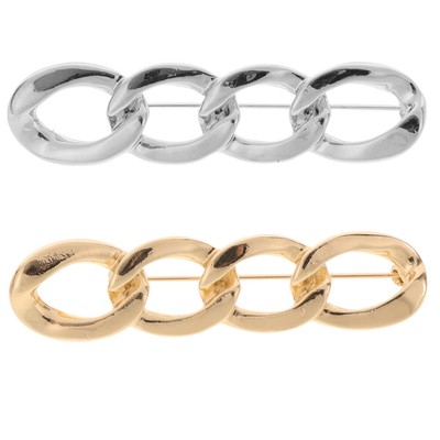  2 Pcs Anti-explosion Buckle Miss Charm Pins for Socks Brooches Women