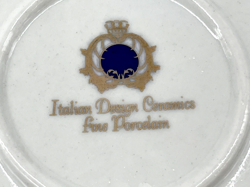 Gran caja de baratijas con bisagras de diseño italiano de porcelana narciso peces de colección - Imagen 3 de 12