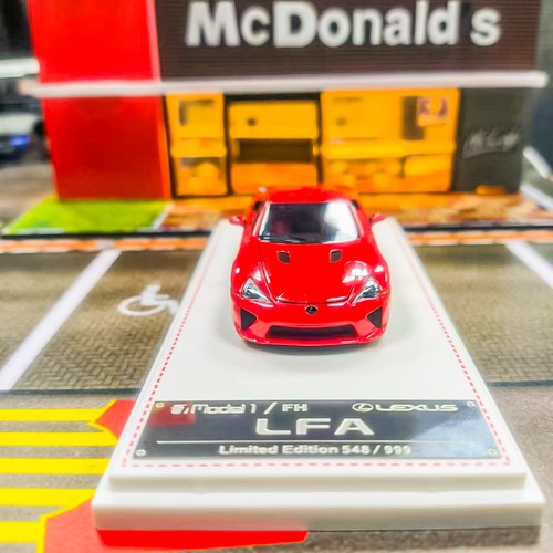 LEXUS LFA RED HOOD OPENS 1/64 DIECAST CAR MODEL BY MODEL 1 FOCAL HORIZON FH - Picture 2 of 9