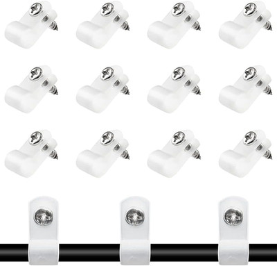 50 Pcs 1/2 Inch R-Type Clip Clamp, Nylon P-Type Mounting Clips, Cable Clip Wire 