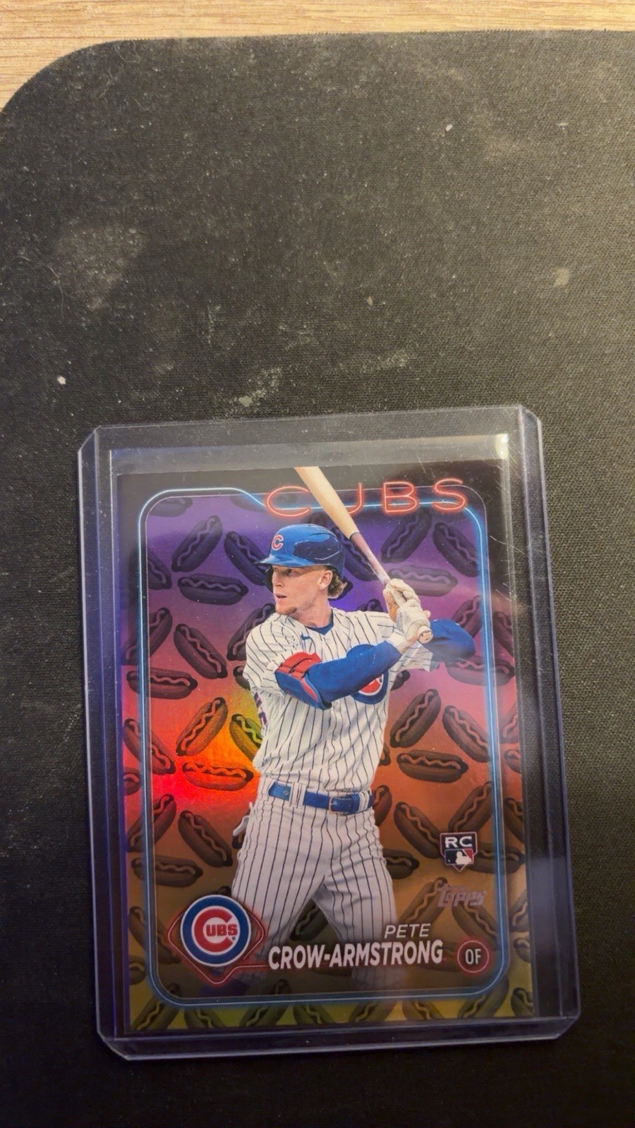 Topps 2024 Series 2 Pete Crow-Armstrong #407 Chicago Cubs Rookie RC HOT DOGS!