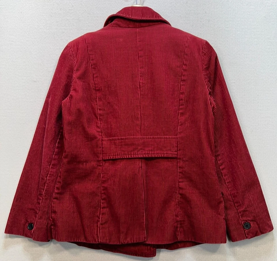 Mossimo Supply Co. Mujer Chaqueta Pana Doble Pecho Manga Larga Talla M Roja Foto 2 de 4