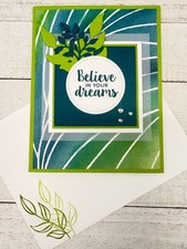Stampin' Up! Card Kit - PAINTED ILLUSIONS - All Inclusive Set of 4 Cards