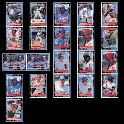 1988 Donruss Lot 21 Baseball Cards HOF stars Nolan Ryan NM MLB Set
