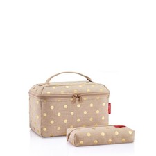 reisenthel beautycase SET Kulturbeutel metallic dots coffee FG6050