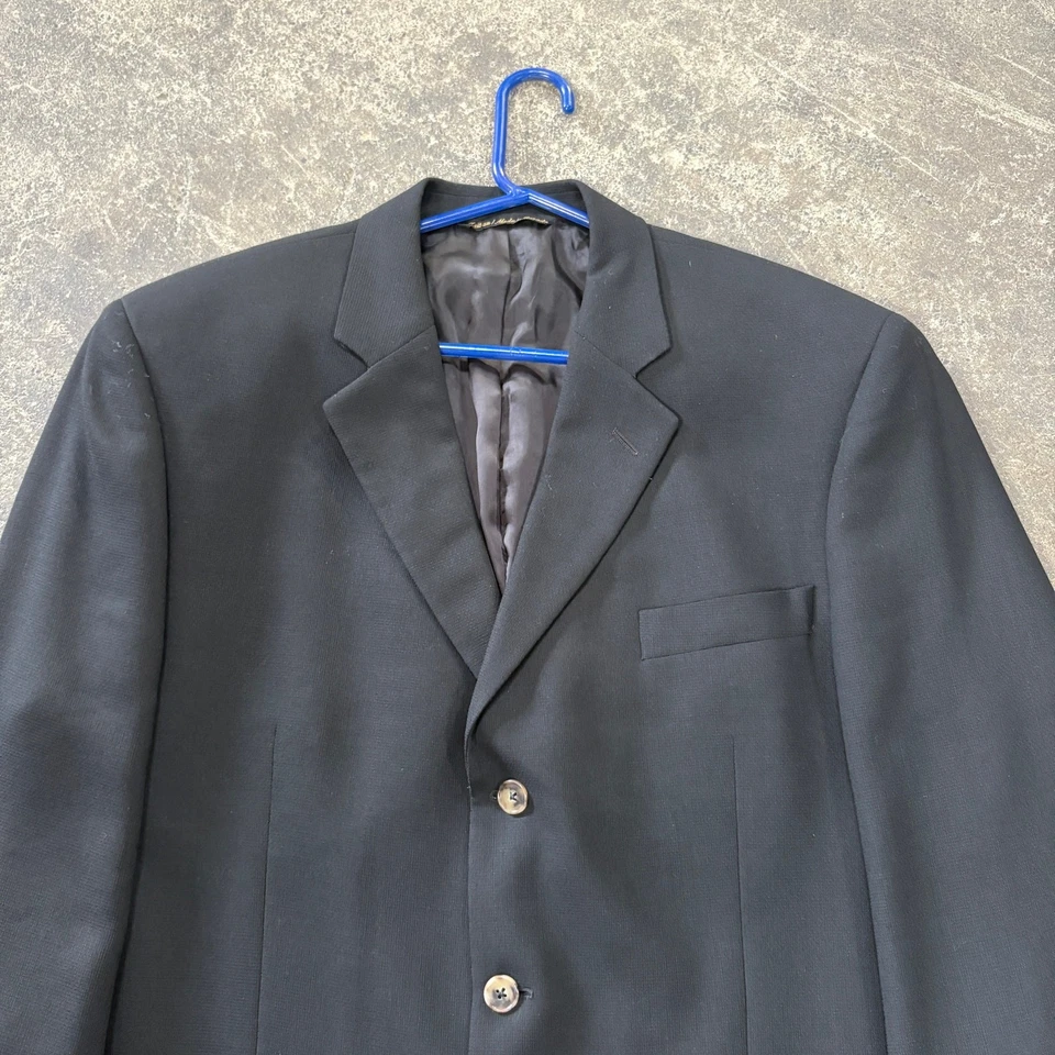 Chaqueta Blazer Jack Victor De Colección Para Hombres 44R Negra Legendwood SP Lana Abrigo Deportivo Foto 2 de 4