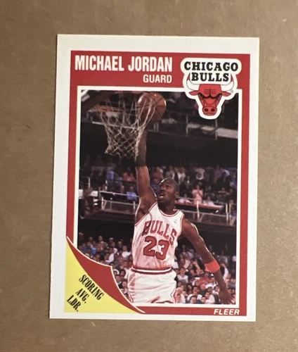 1989-90 Fleer Michael Jordan #21 Card NBA Chicago Bulls