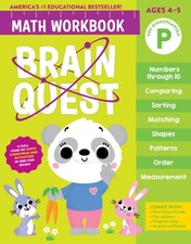 Brain Quest Math Workbook: Pre-Kindergarten by Workman Publishing: Used