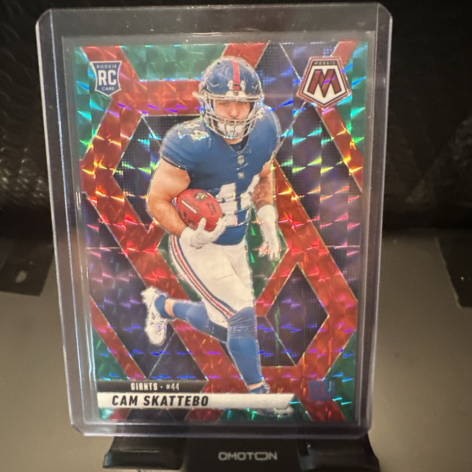 CAM SKATTEBO 2025 MOSAIC ROOKIE CHOICE RED GREEN PRIZM GIANTS RC #305