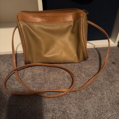 Esprit Women's Small Tan Crossbody Purse Faux Leather