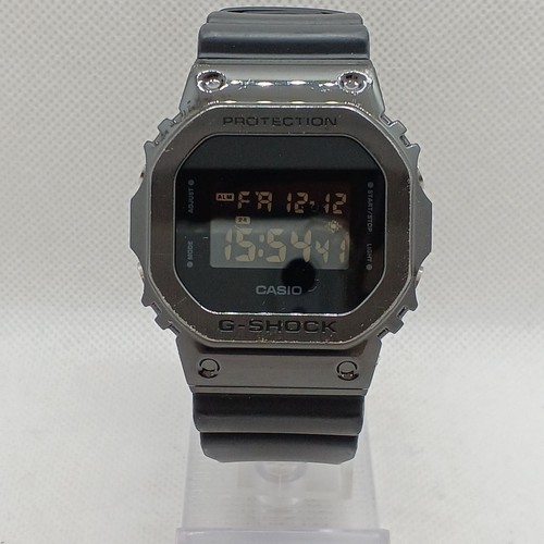 Lunetta Originale Casio In Acciaio Nero Per GM-5600B E G-Shock DW-5600, Nuova Senza Confezione