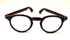 Dark Red Brown Thick Acetate ROUND Eyeglass Frames Men / Women Unisex Eyeglasses — photo 5