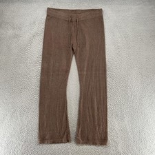 Barefoot Dreams Cozychic Lite Pants Womens XL Brown Straight Leg Lounge Cozy