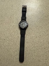 Casio Watch Men 42mm Black Day Date 5125 MRW-200H Rotating Bezel