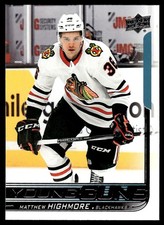 2018-19 Upper Deck Young Guns Matthew Highmore Rookie Chicago Blackhawks #464