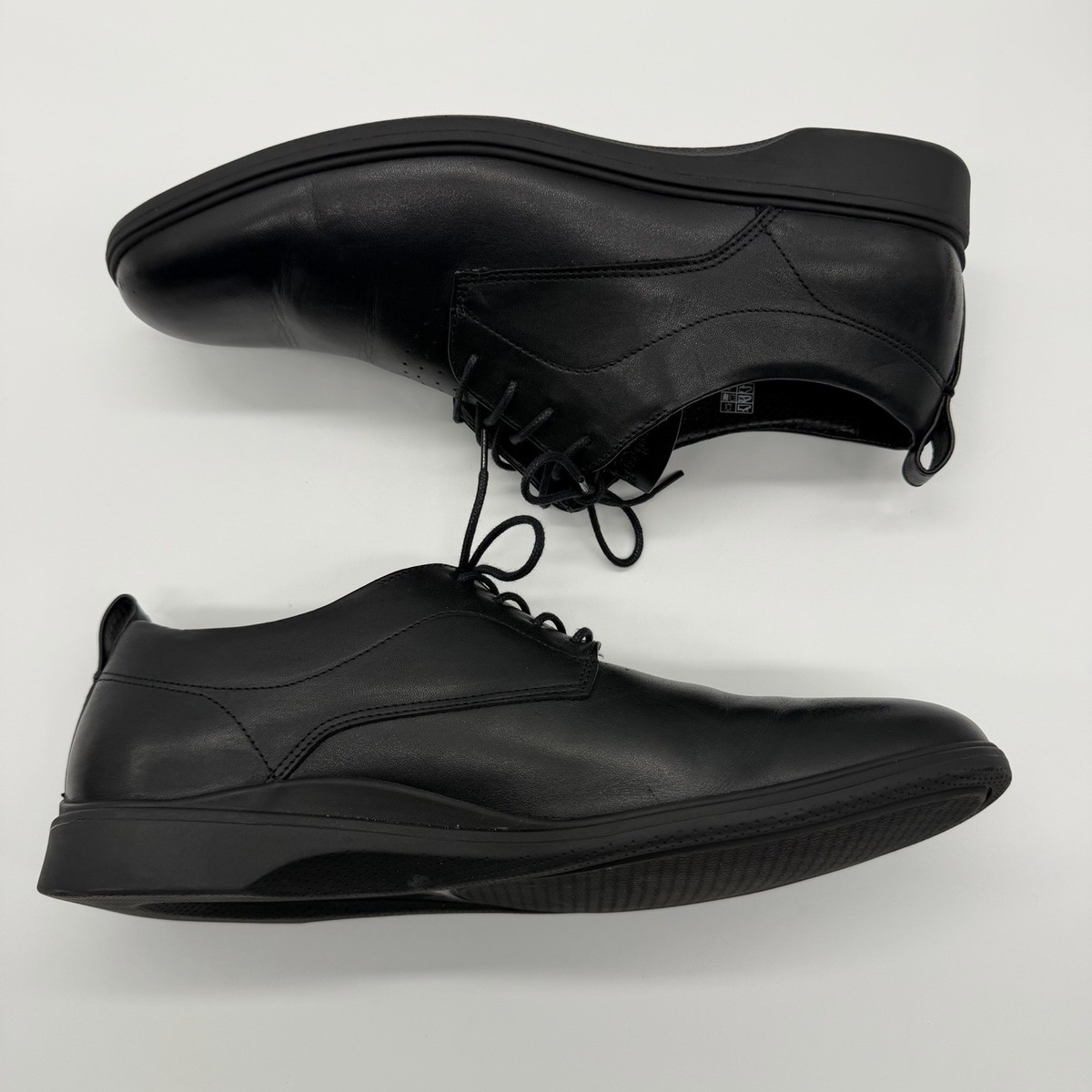 Amberjack The Original Obsidian Black Leather Dress Shoes Oxfords Mens Size 15 Amberjack The Original Dress Shoes Mens 10.5 Obsidian Black  main image 3