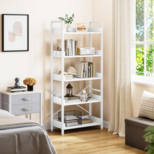 Libreria a 5 Ripiani, Scaffale Da Terra, Scaffale in Legno E Scaffali Con Strutt