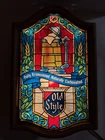 Vintage 1979 Heilemans Old Style Beer Tiffany Style Face Light Up Sign