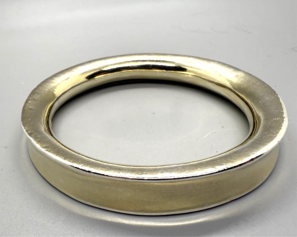 Brazalete Brazalete Simon Sebbag Designs SSD Suave Cóncavo Plata de Ley 925 Oro Foto 2 de 3