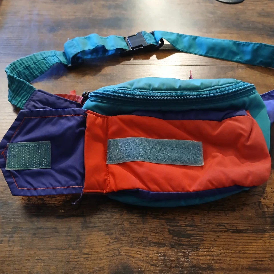 Pacote de cintura vintage década de 1990 Columbia cores brilhantes bumbum de esqui retrô Y2K - Imagem 3 de 4