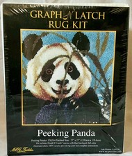 NEW Peeking Panda Graph Latch Rug Kit